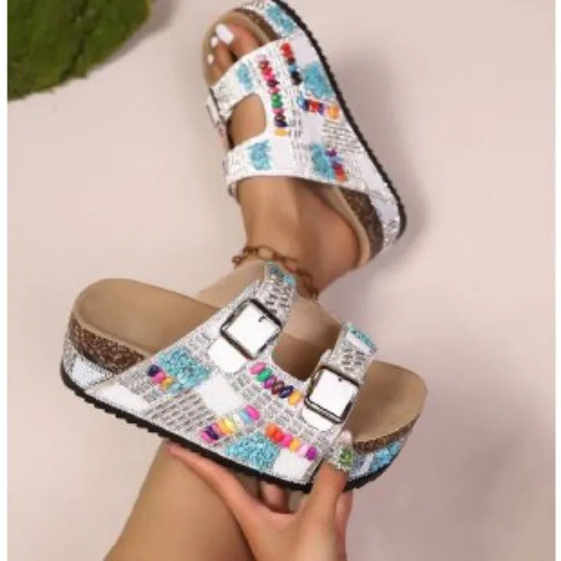 The Ibiza Mosaic Beaded Platform
