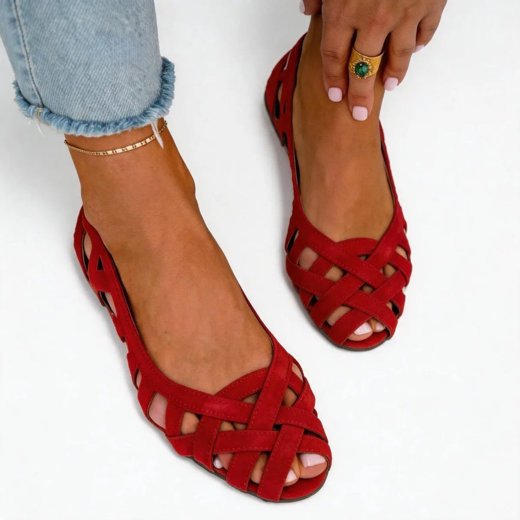 The Mallorca Woven Cutout Flat
