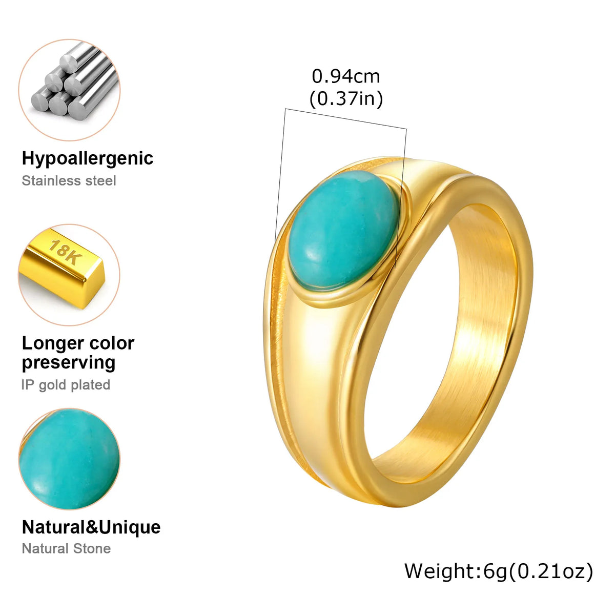The Gaia Shield Statement Ring
