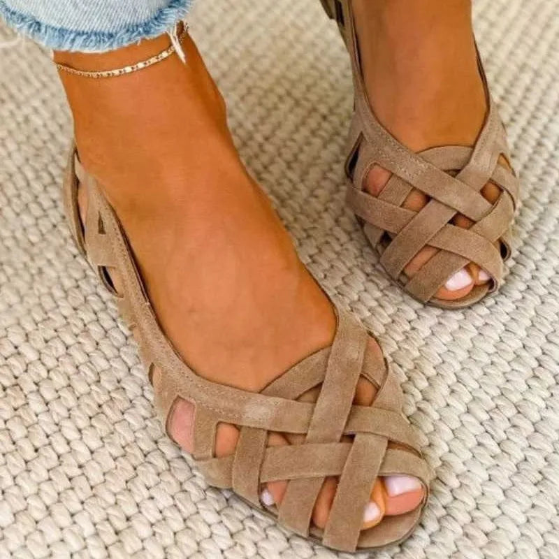 The Mallorca Woven Cutout Flat