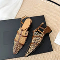 The Portofino Pointed Mesh Mule