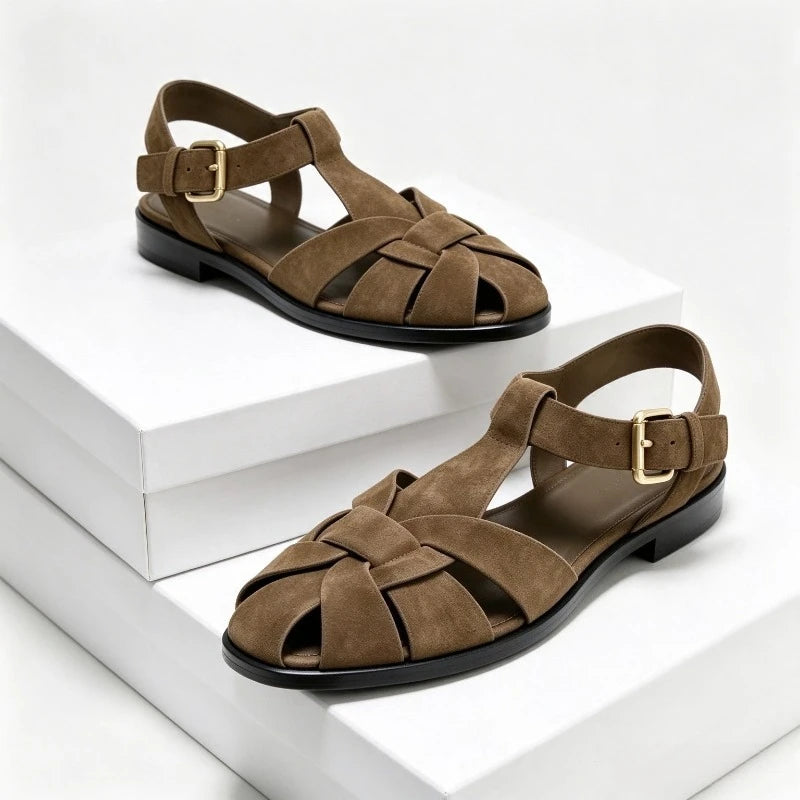 The Palermo Buckled Gladiator Flat