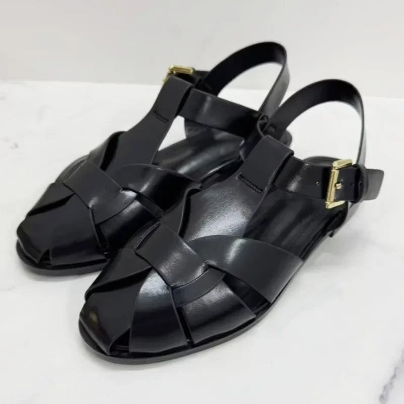 The Palermo Buckled Gladiator Flat