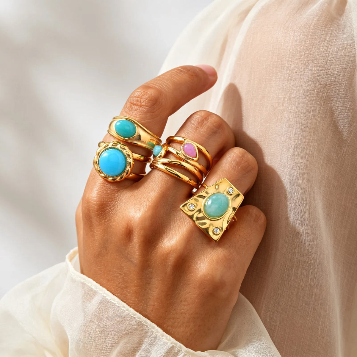 The Gaia Shield Statement Ring