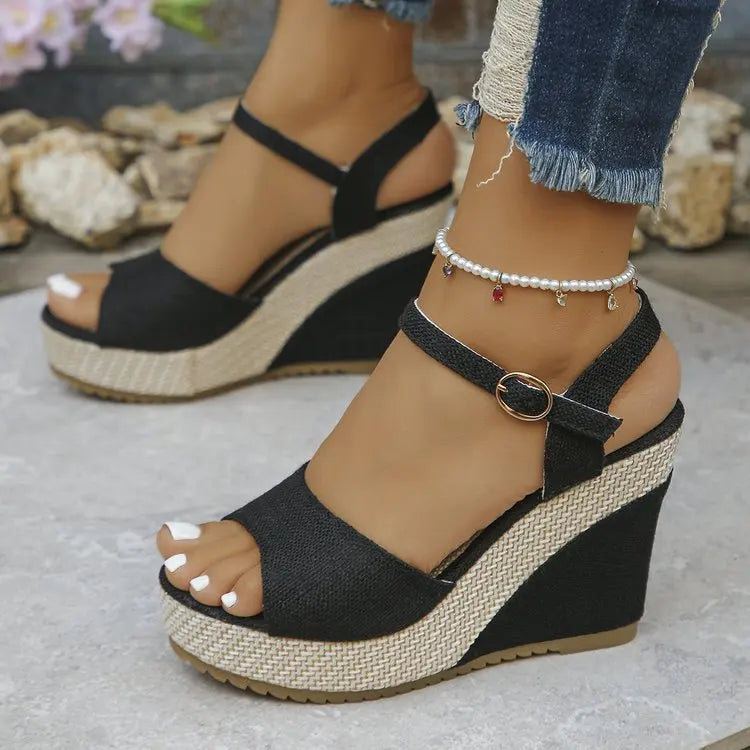 The Valencia Canvas Platform Wedge
