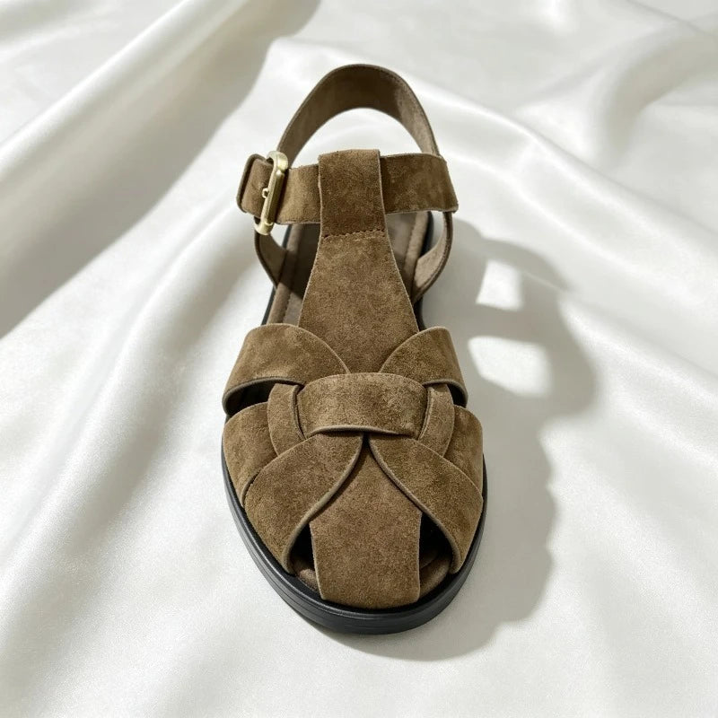 The Palermo Buckled Gladiator Flat