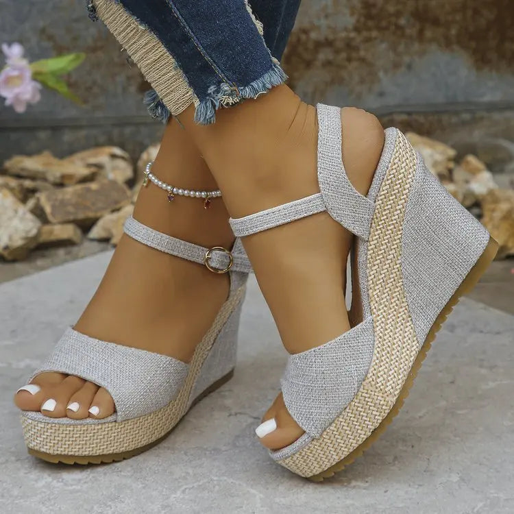 The Valencia Canvas Platform Wedge