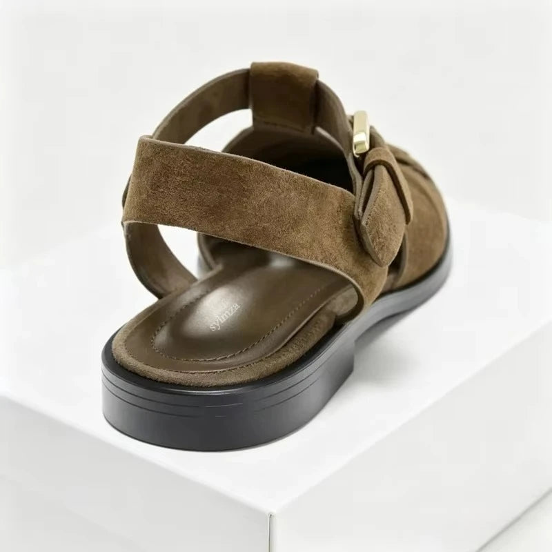 The Palermo Buckled Gladiator Flat