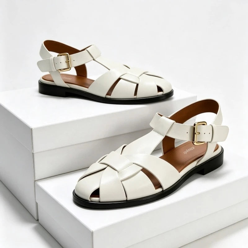 The Palermo Buckled Gladiator Flat