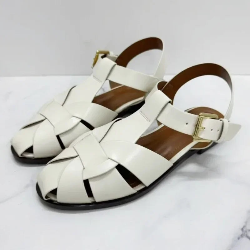 The Palermo Buckled Gladiator Flat