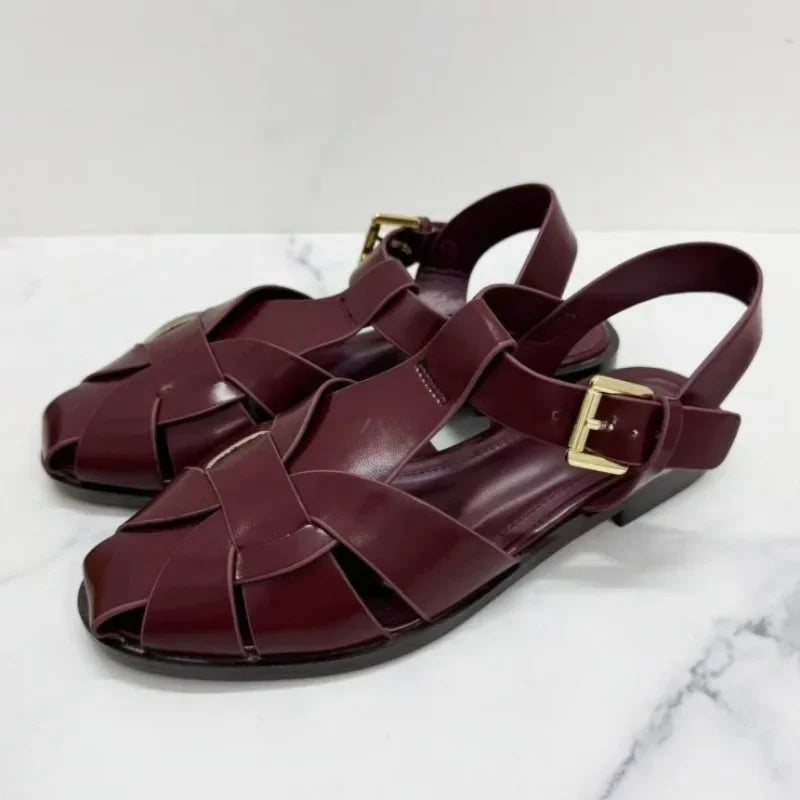 The Palermo Buckled Gladiator Flat