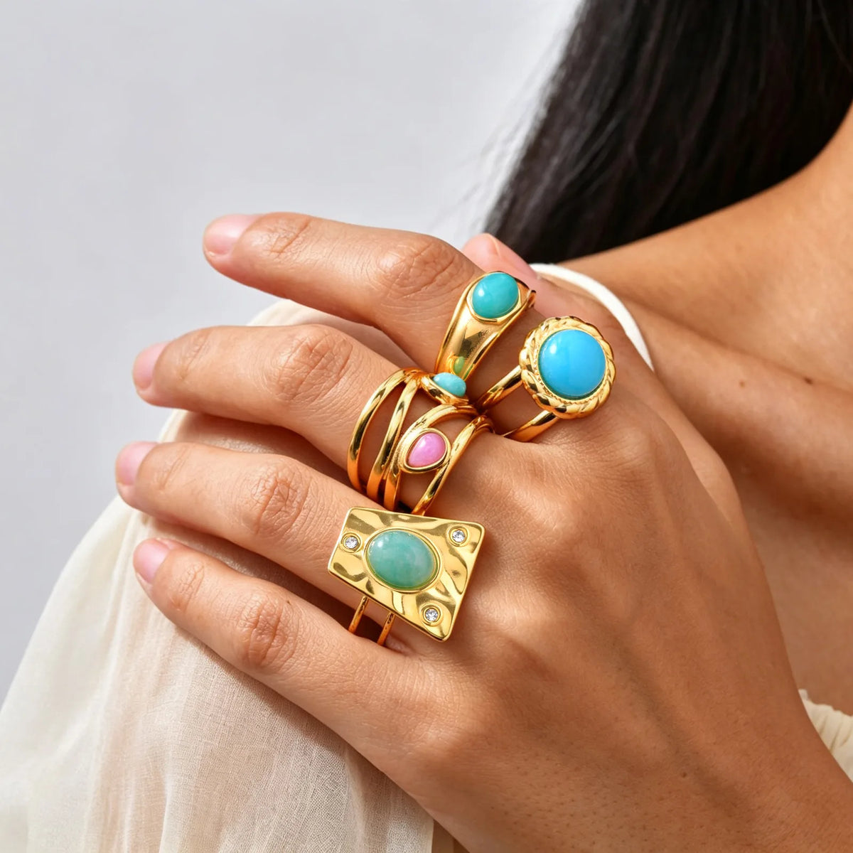 The Gaia Shield Statement Ring