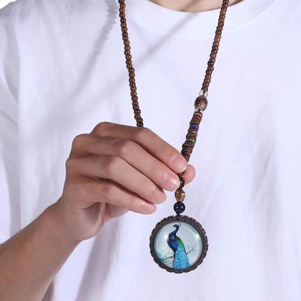 The Nomad Mala Wooden Pendant