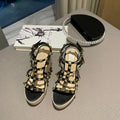 The Saint-Tropez Studded Wedge